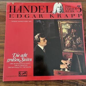 Handel Edgar Krapp Das Clavierwerk 3 Die Acht Großen Suiten 2xLP Eurodisc 301217